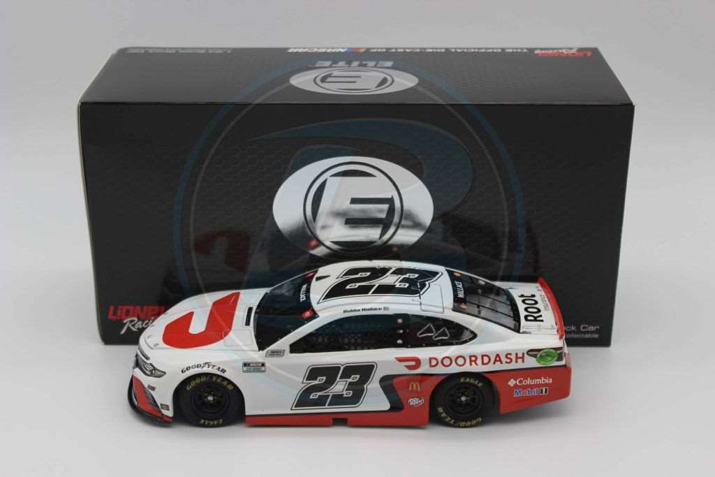 Bubba Wallace 2021 Door Dash White 1:24 Elite Nascar Diecast