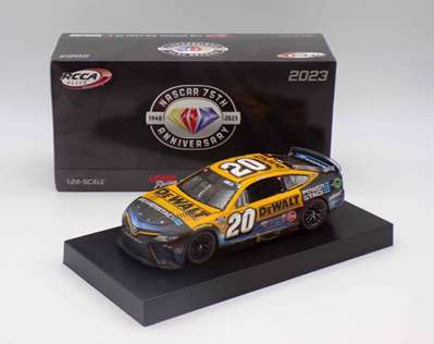 Christopher Bell 2023 DeWalt Power Stack Bristol Dirt 4/9 Race Win 1:24 Elite Nascar Diecast - FOIL NUMBER CAR Christopher Bell, Nascar Diecast, 2022 Nascar Diecast, 1:24 Scale Diecast, pre order diecast, Elite