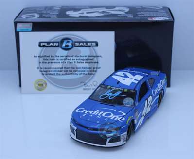 Kyle Larson Autographed w/ Paint Pen 2019 Credit One Bank 1:24 Elite Nascar Diecast Kyle Larson Nascar Diecast, 2019 Nascar Diecast, 1:24 Scale Diecast, pre order diecast, Elite, 2019 Chip Gannasi Racing