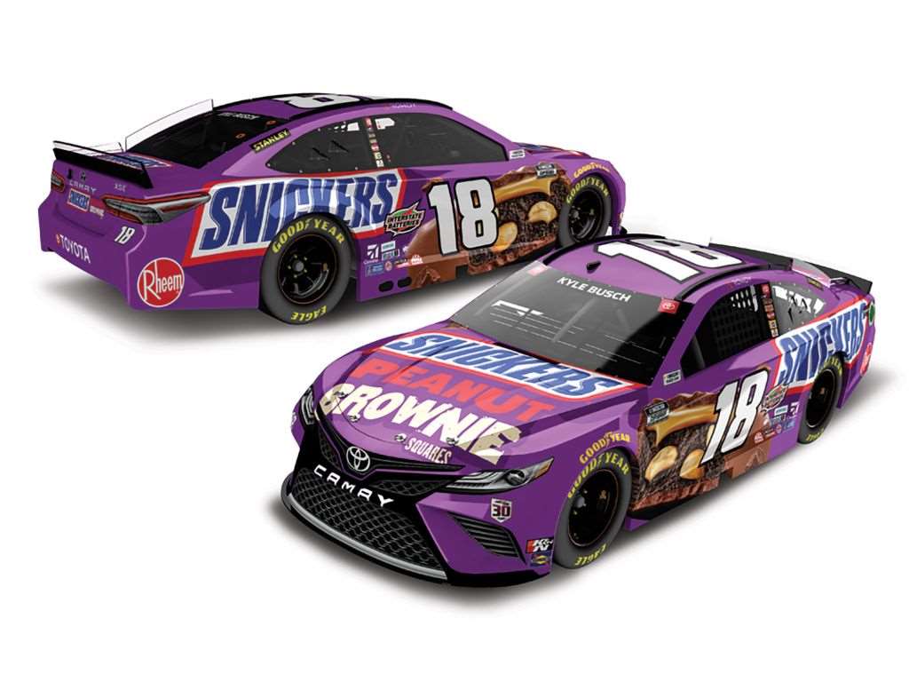 Kyle Busch 2021 Snickers Peanut Brownie 1:24 Elite Nascar Diecast